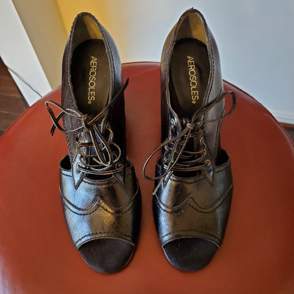 Aerosoles, Black, Toe-out, 9M